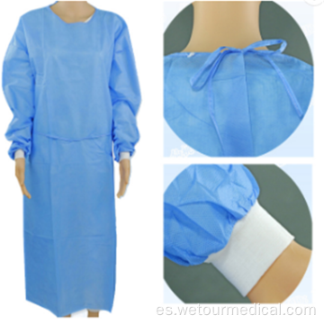 Bata de aislamiento médico desechable Ropa protectora